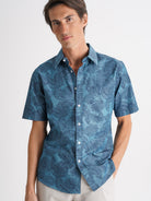 Camisa azul de corte regular de Mr. Blue