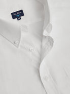 Camisa Regular Fit De Popelina Blanca Mr. Blue