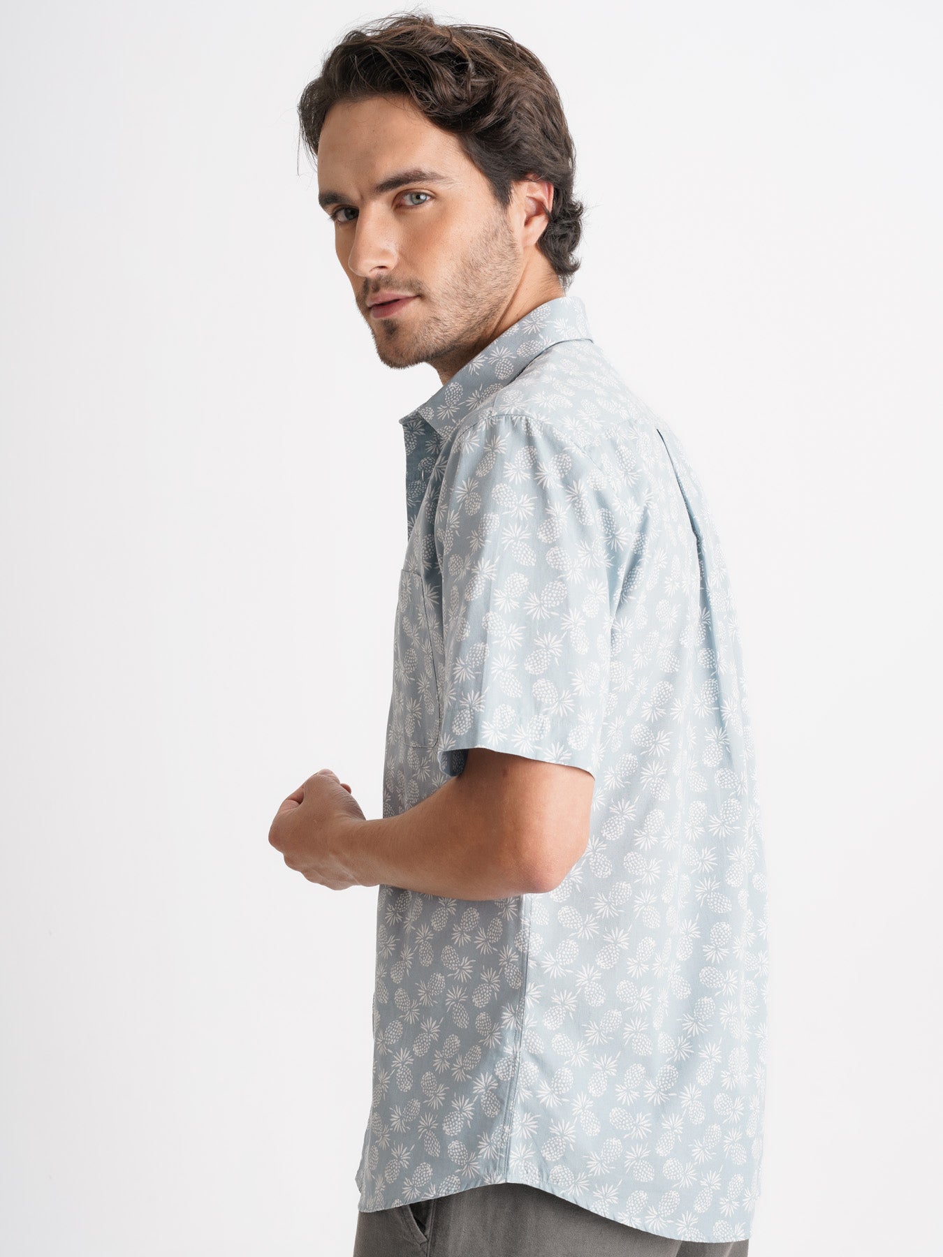 Camisa Popelina Regular Fit Azul Mr. Blue