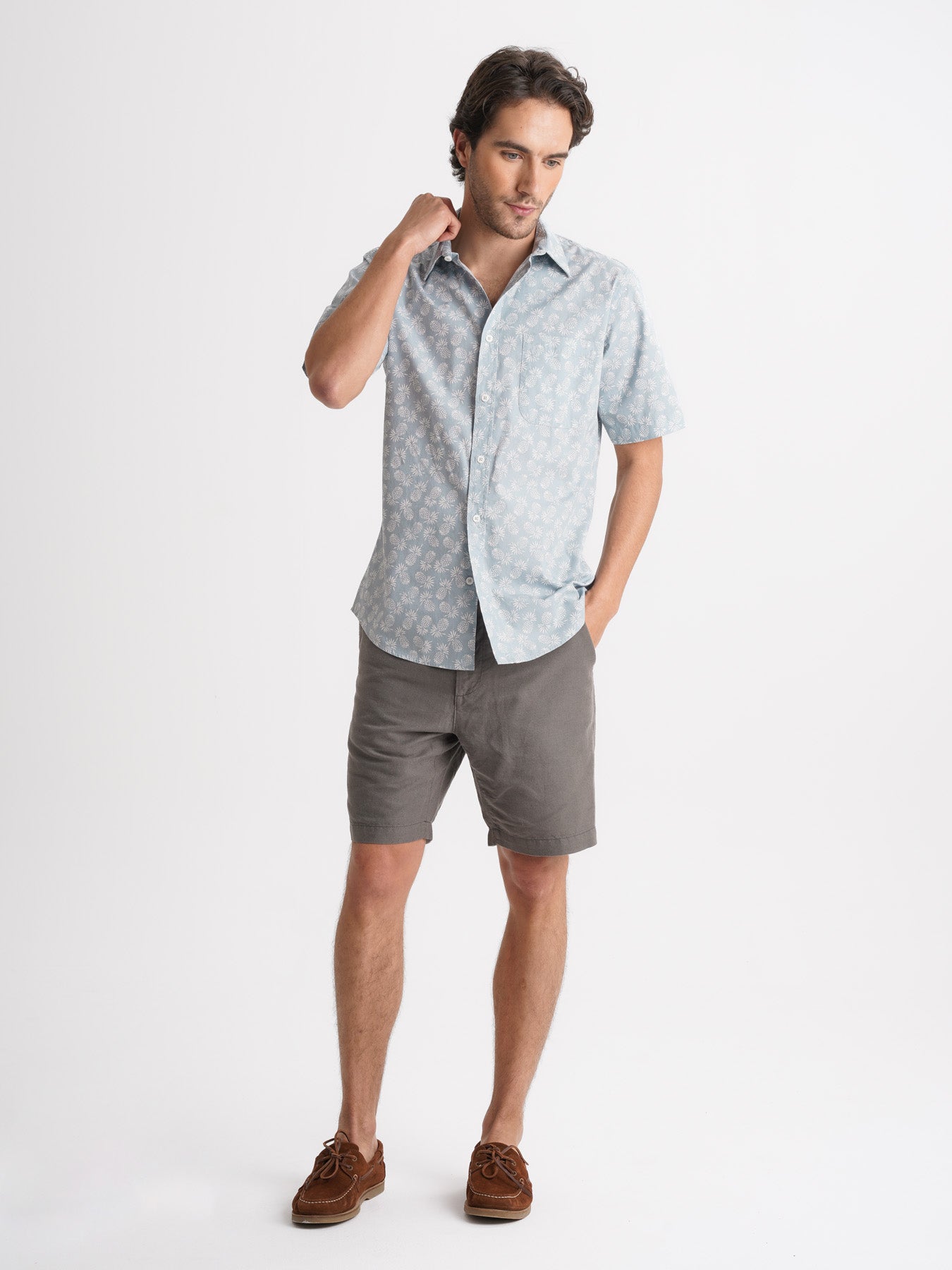 Camisa Popelina Regular Fit Azul Mr. Blue