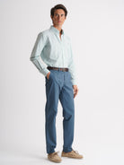 Calças Chinos Regular Fit Twill Azuis Mr. Blue