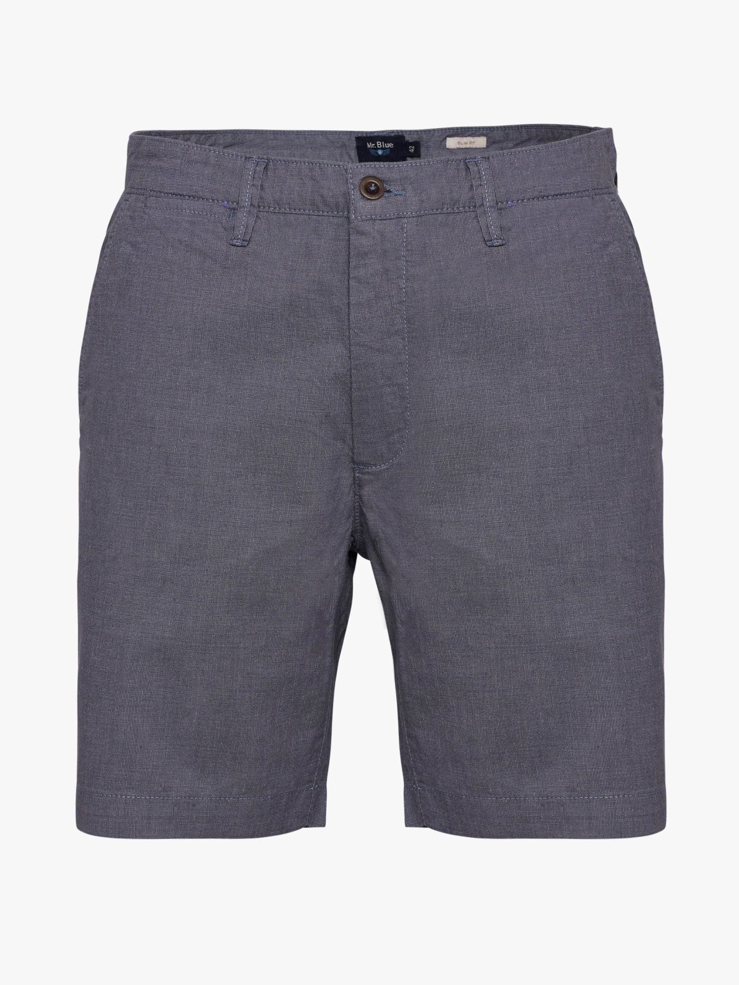Pantalones cortos azules de corte slim de Mr. Blue