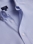 Camisa azul Oxford de corte estándar de Mr. Blue
