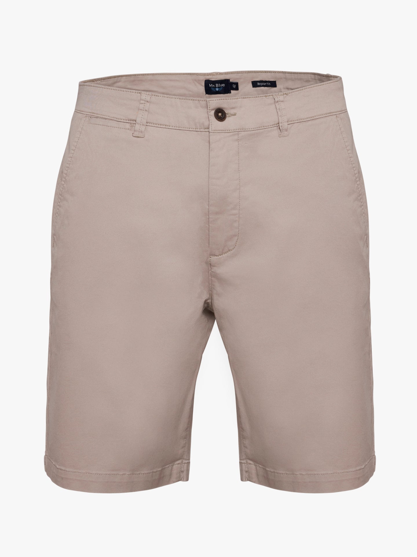 Pantalón corto Mr. Blue beige de corte regular