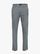 Chinos verdes de sarga de corte slim de Mr. Blue