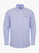 Camisa azul Oxford de corte estándar de Mr. Blue