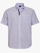 Camisa Regular Fit Lino Azul Mr. Blue