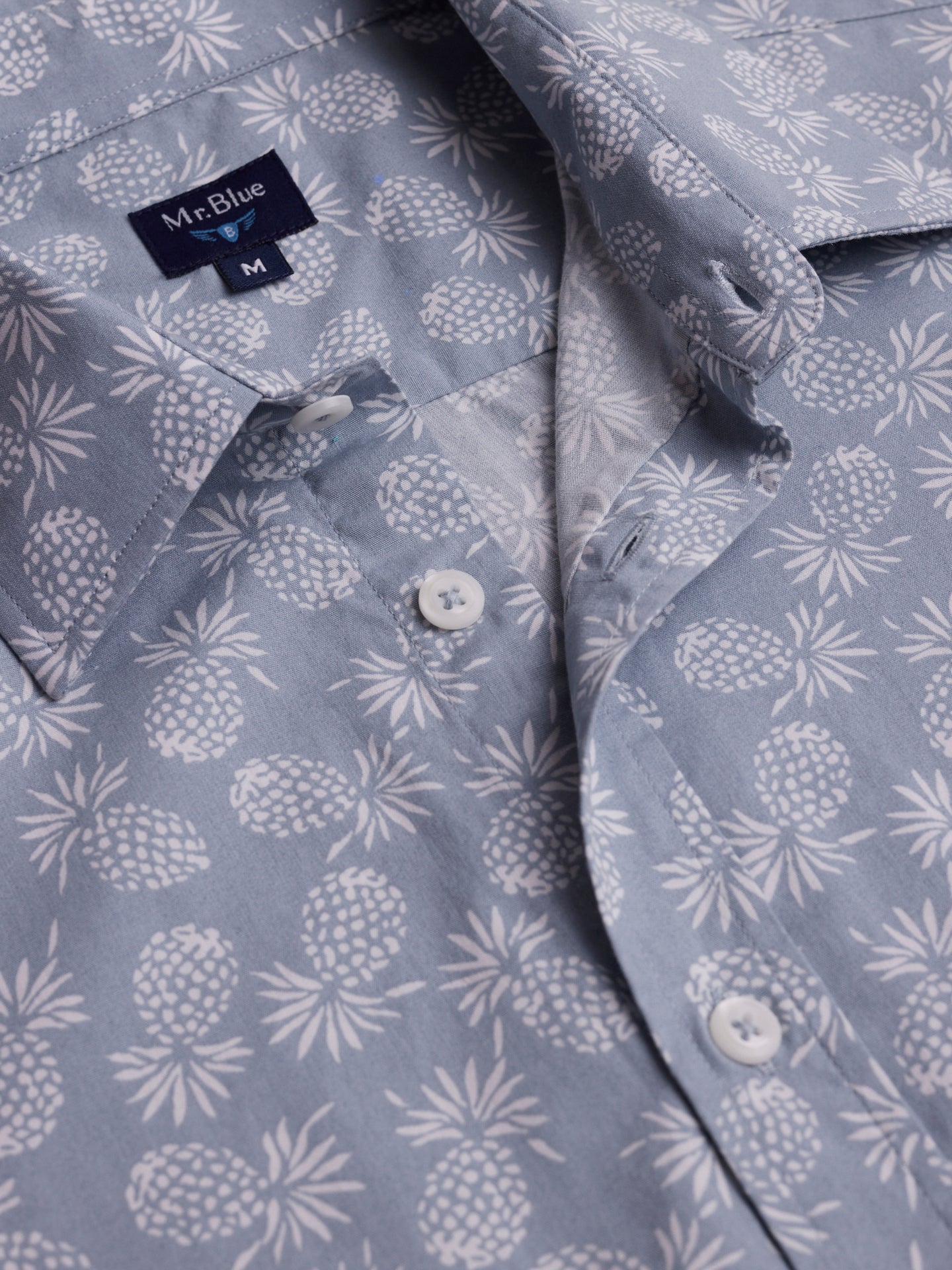 Camisa Popelina Regular Fit Azul Mr. Blue