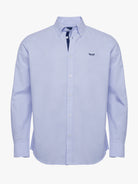 Camisa azul Oxford de corte estándar de Mr. Blue
