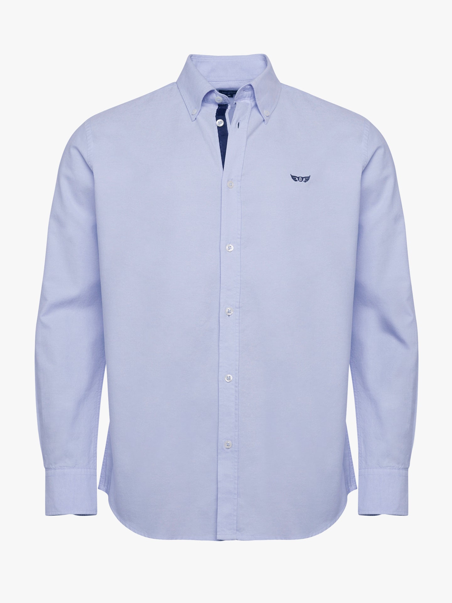 Camisa azul Oxford de corte estándar de Mr. Blue