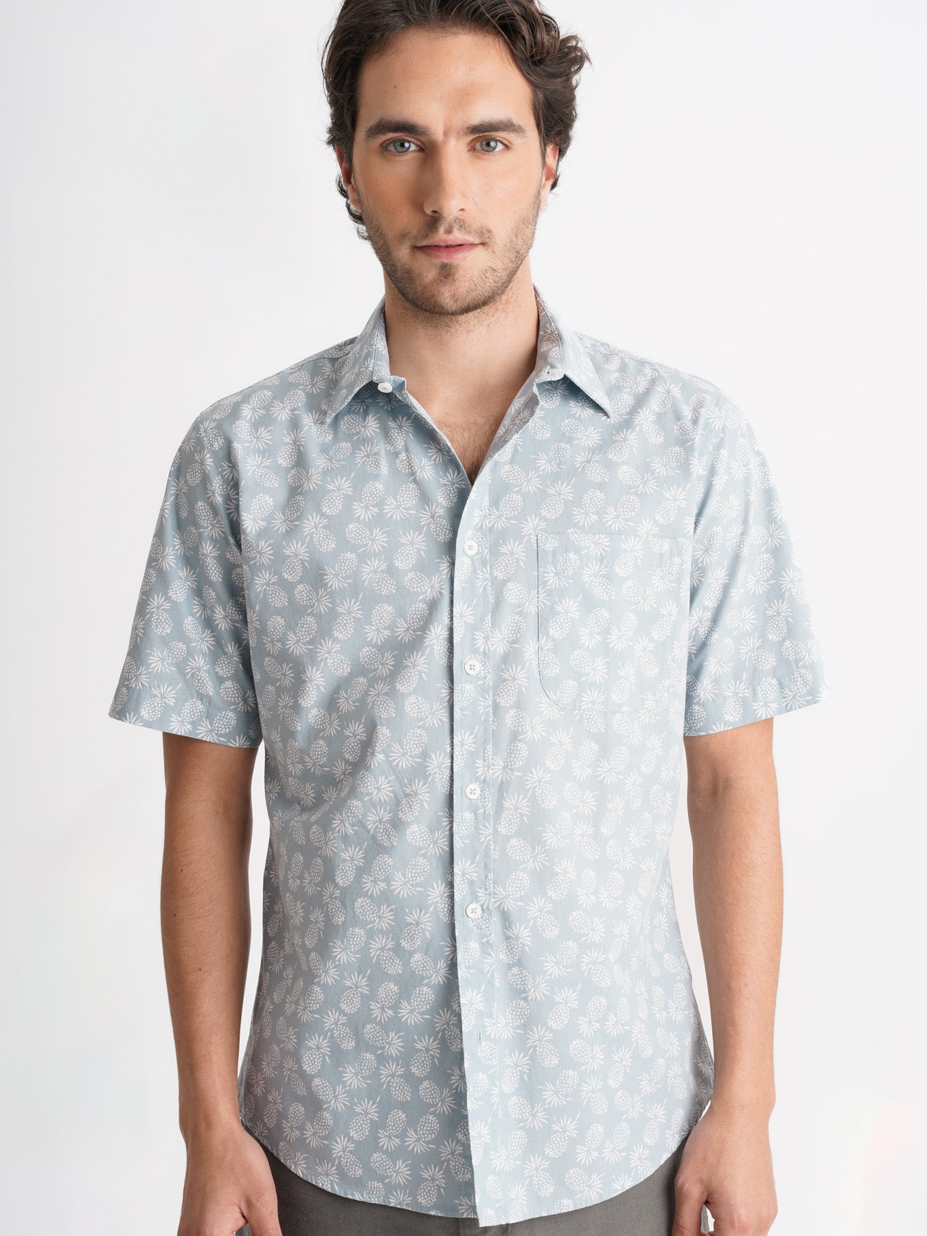 Camisa Popelina Regular Fit Azul Mr. Blue