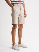 Pantalón corto Mr. Blue beige de corte regular