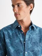 Camisa azul de corte regular de Mr. Blue