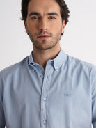 Camisa de sarga de corte estándar de Mr. Blue